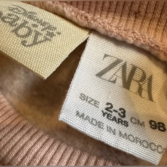 Zara Disney Kids Sweatshirt, Size 2-3y - Picture 2 of 2